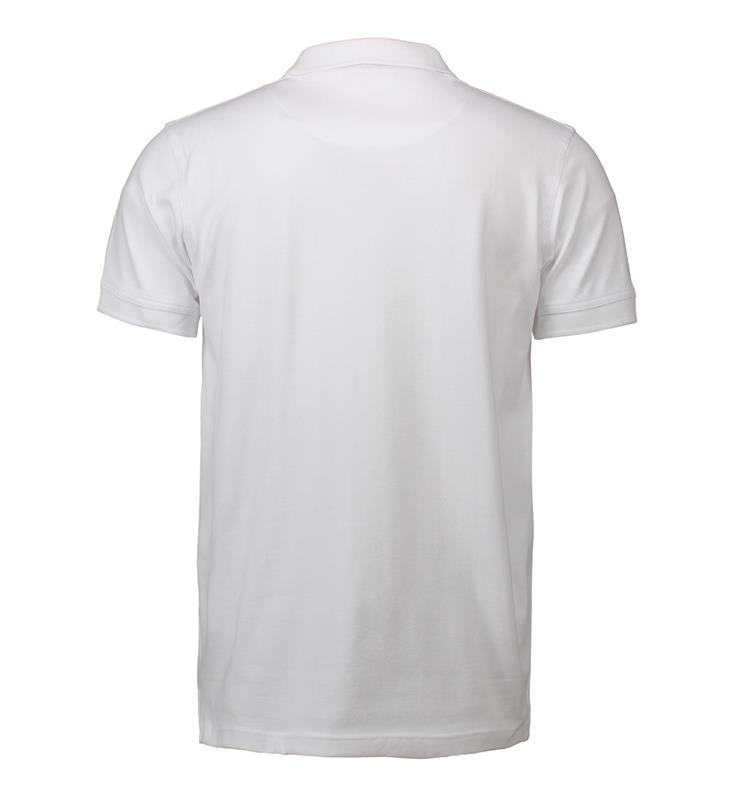 Męska koszulka polo ze stretchem ID 0525-White