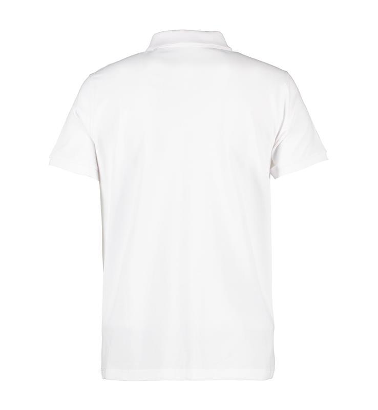 Męska koszulka polo ekologiczna ID 0586-White