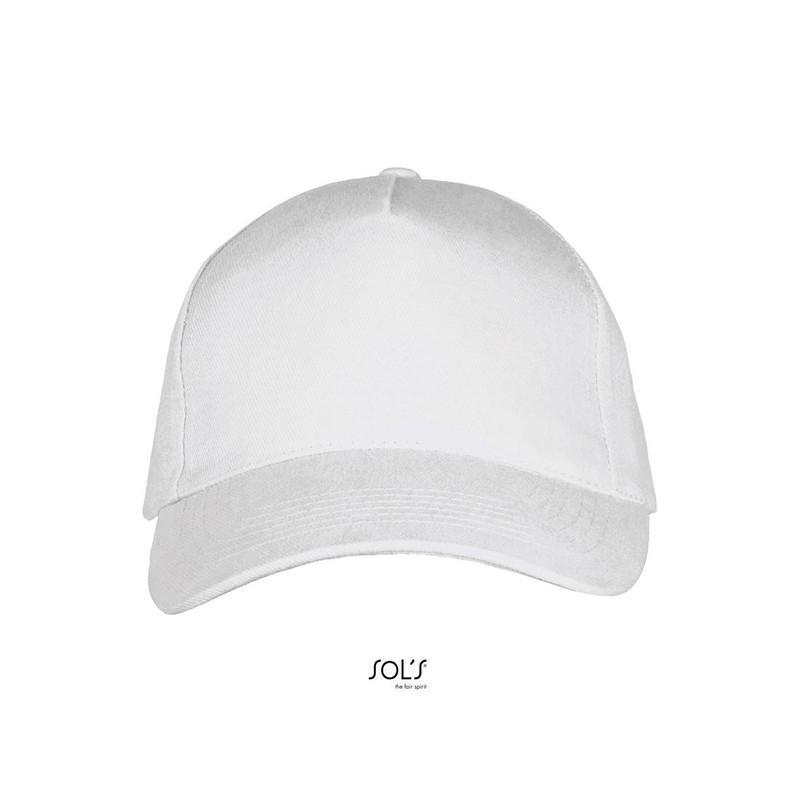 5-panelowa czapka z daszkiem SOL'S LONG BEACH-White