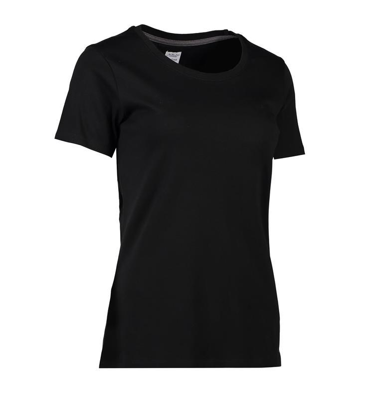 Damski t-shirt premium SEVEN SEAS O neck S630-Black
