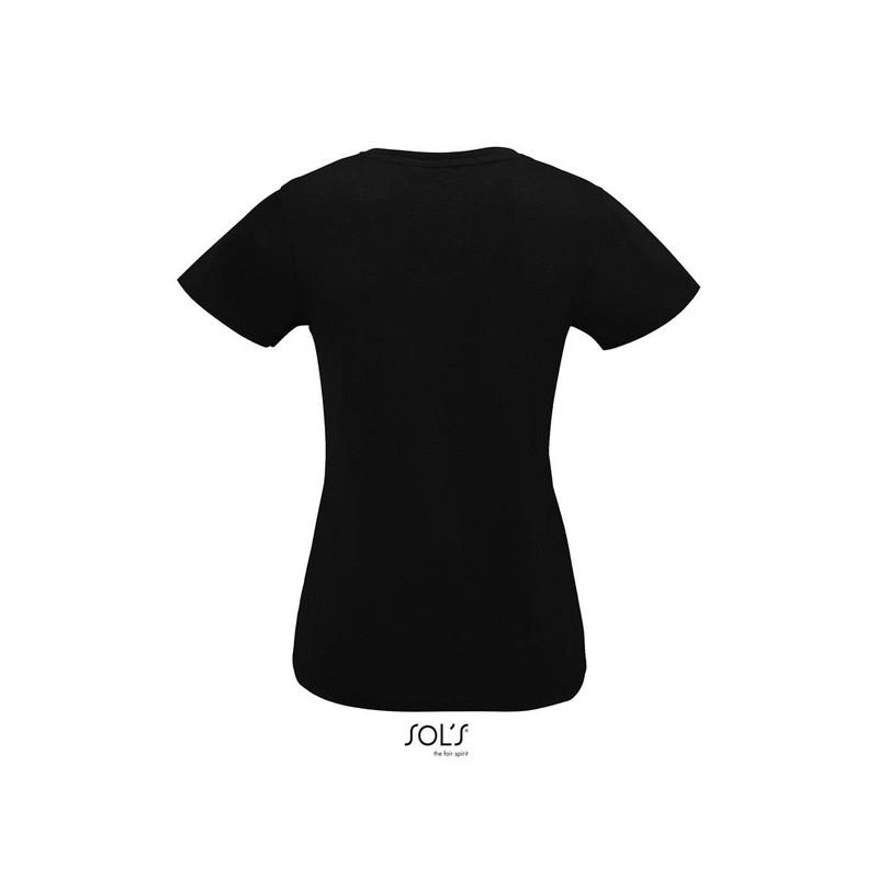 Damska koszulka V-neck SOL'S IMPERIAL V WOMEN-Deep black