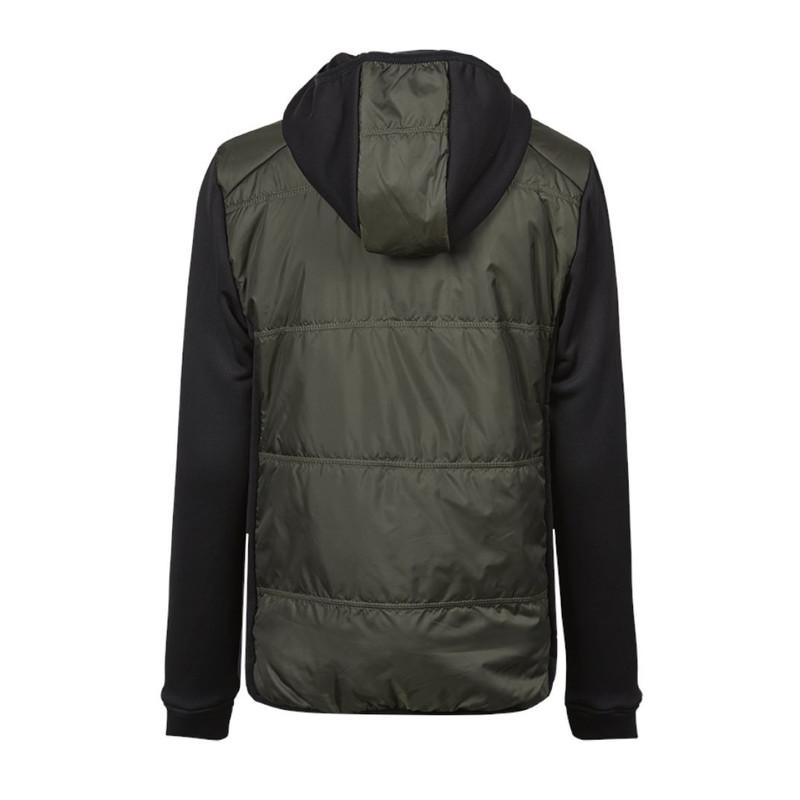 TEE JAYS Women´s Hybrid-Stretch Hooded Jacket TJ9113-Deep Green/Black