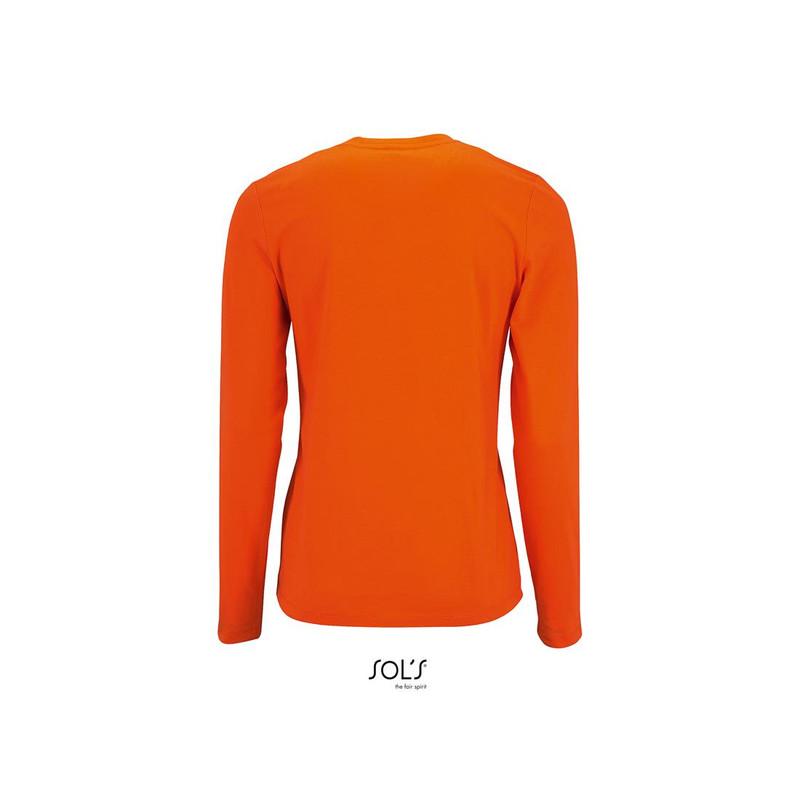 Damska koszulka z długim rękawem SOL'S IMPERIAL LSL WOMEN-Orange
