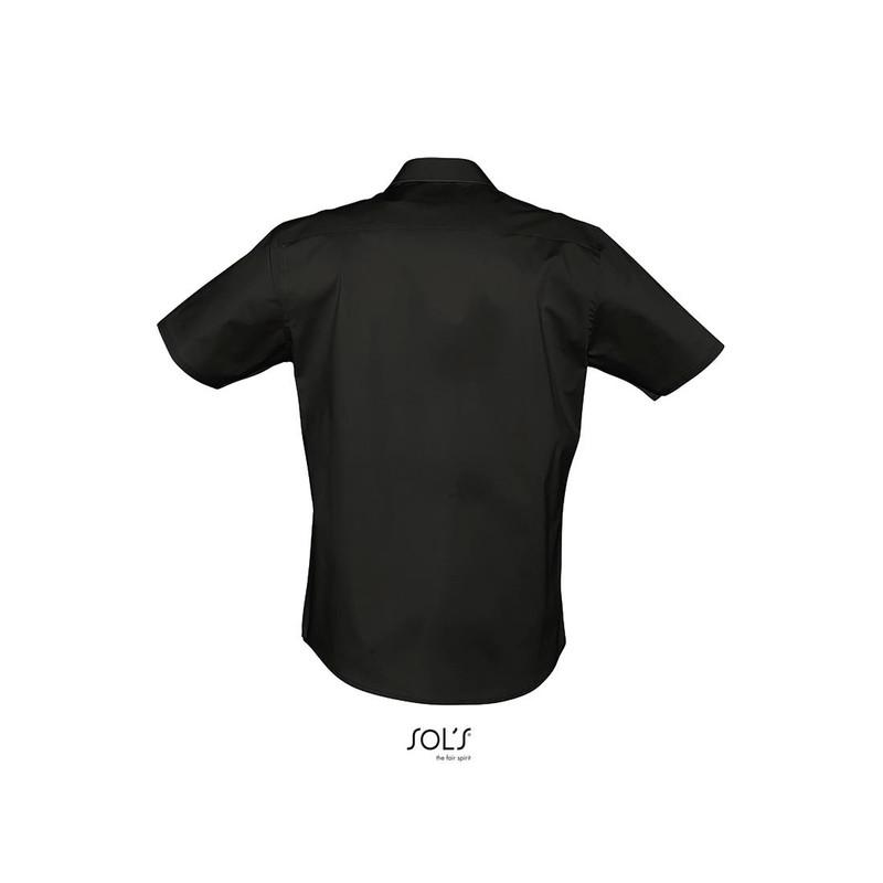 Męska koszula z krótkim rękawem SOL'S BROADWAY-Black
