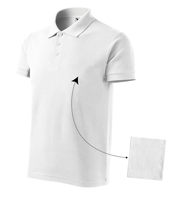 Męska koszulka polo MALFINI Cotton 212-biały
