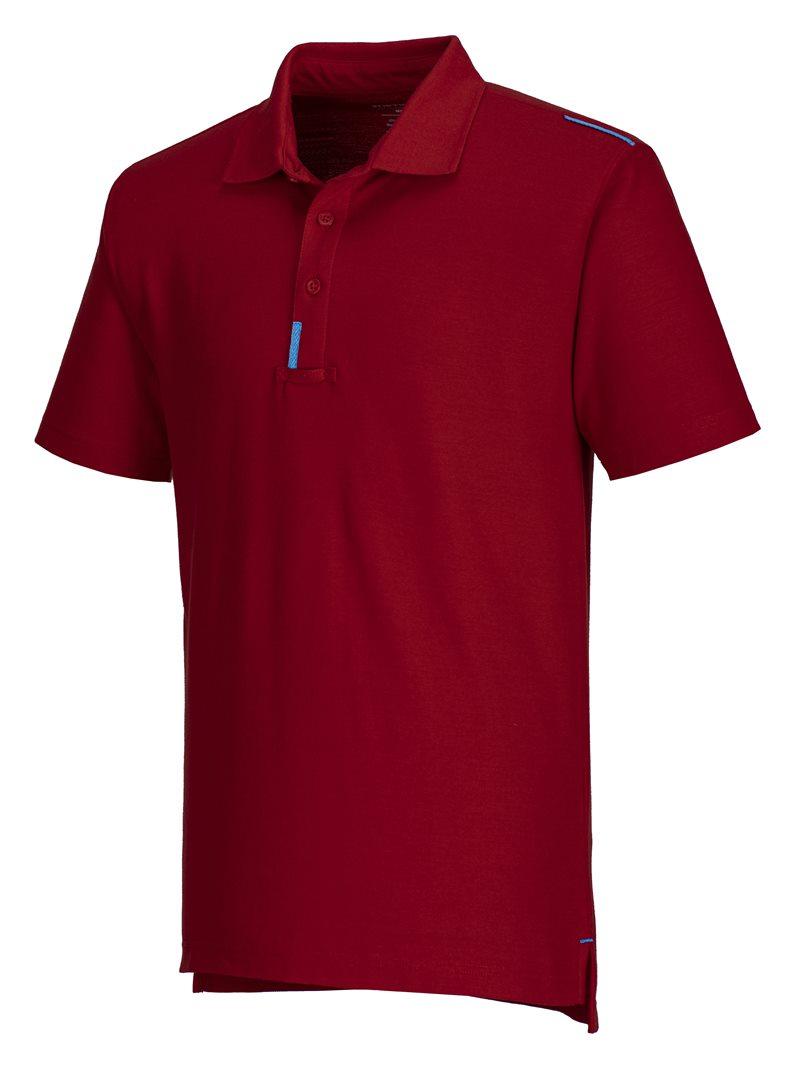 Wzmacniana robocza koszulka polo PORTWEST WX3 T720-Deep Red