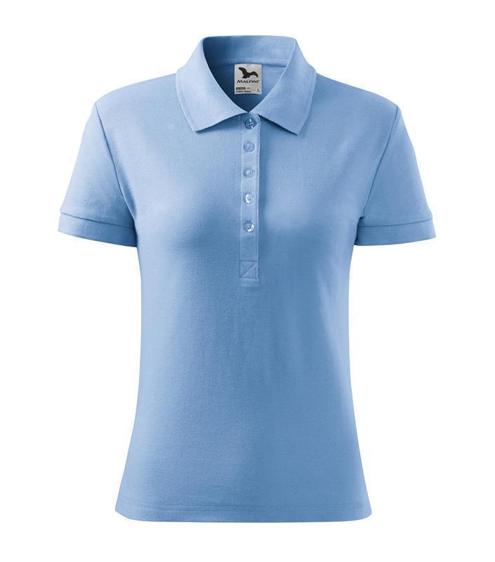 Damska koszulka polo MALFINI Cotton Heavy 216-błękitny