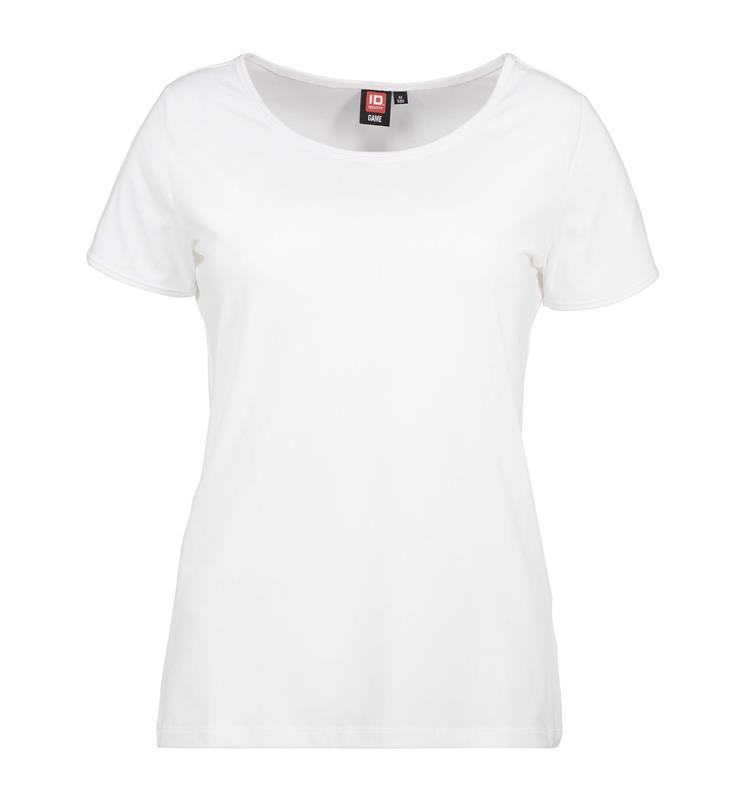 T-shirt damski ze stretchem ID 0590-White