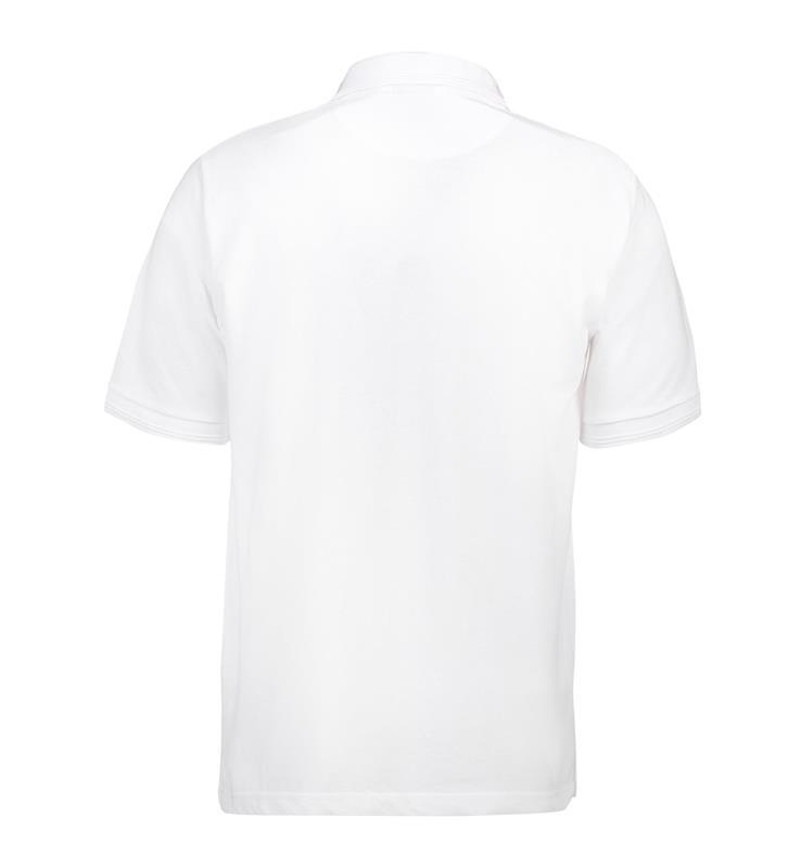 Męska koszulka polo z kieszonką ID 0520-White