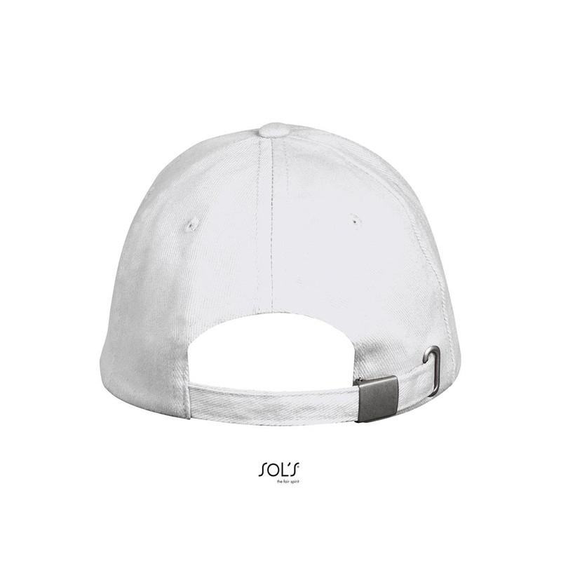 5-panelowa czapka z daszkiem SOL'S LONG BEACH-White
