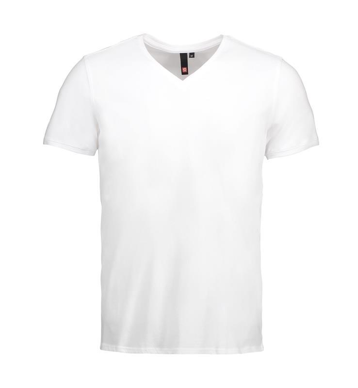 T-shirt męski ID CORE V-neck 0542-White