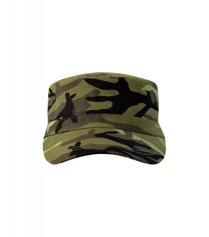 Nastawialna czapka z daszkiem MALFINI Camo Latino C24-camouflage green
