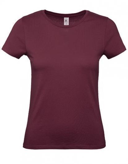 B&C Women´s T-Shirt #E150– Burgundy
