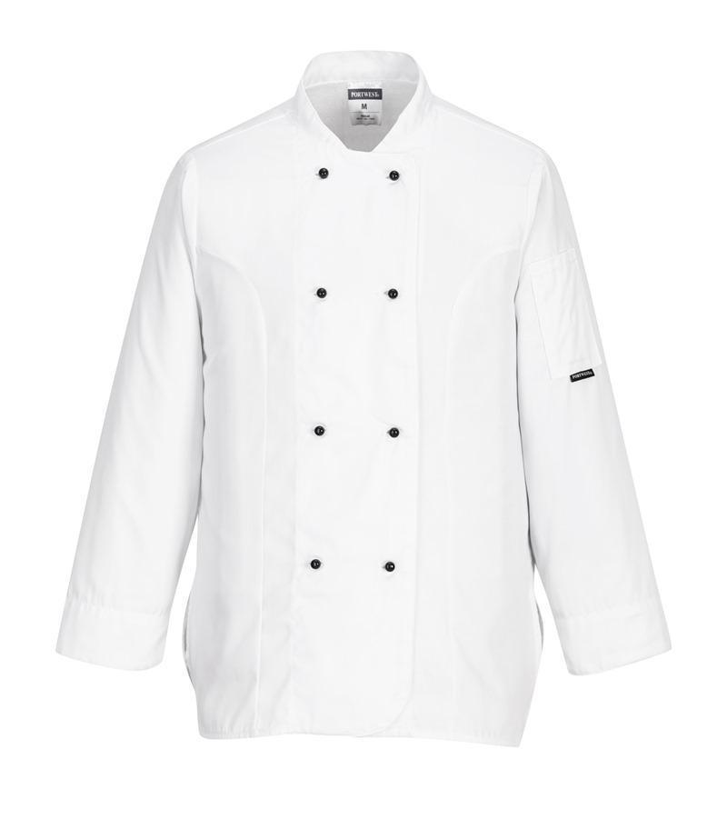 Damska bluza szefa kuchni PORTWEST Rachel C837-White
