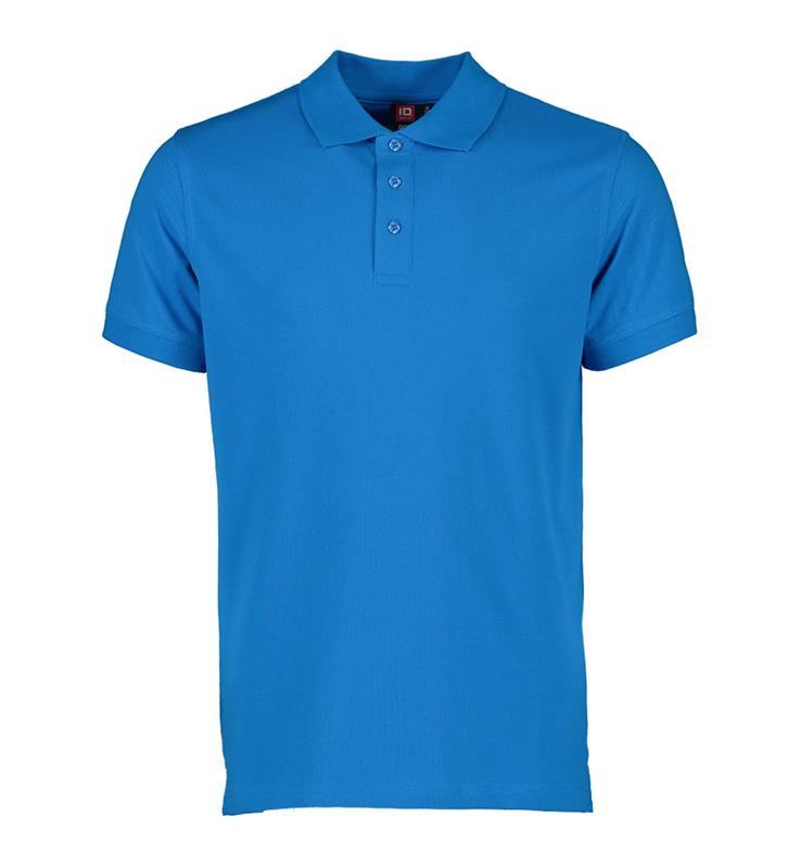 Męska koszulka polo ze stretchem ID 0525-Turquoise