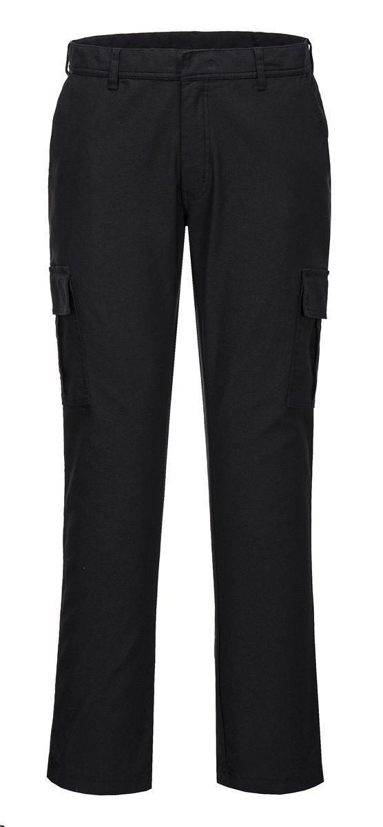 Slimowane spodnie robocze bojówki PORTWEST Stretch Slim S231-Black
