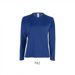 Damska koszulka sportowa z długim rękawem SOL'S SPORTY LSL WOMEN-Royal blue