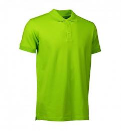 Męska koszulka polo ze stretchem ID 0525-Lime