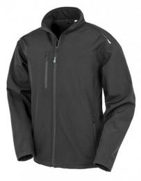 RESULT GENUINE RECYCLED RT900 Recycled 3-Layer Printable Softshell Jacket-Black