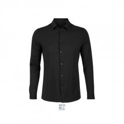 Męska koszula biznesowa NEOBLU BALTHAZAR MEN-Deep black