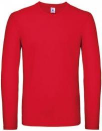 B&C Men´s T-Shirt #E150 Long Sleeve– Red