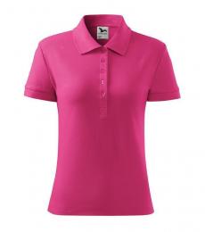 Damska koszulka polo Cotton 213-czerwień purpurowa