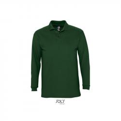 Męska koszulka polo z długim rękawem SOL'S WINTER II-Golf green