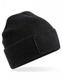 BEECHFIELD B540 Removable Patch Thinsulate™ Beanie-Black