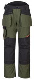Elastyczne spodnie monterskie z kaburami PORTWEST WX3 T702-Olive Green