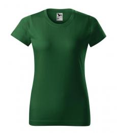 Damski t-shirt koszulka MALFINI Basic 134-zieleń butelkowa