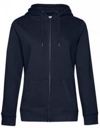 B&C QUEEN Zipped Hood Jacket_°– Navy Blue