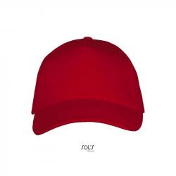 5-panelowa czapka z daszkiem SOL'S LONG BEACH-Red