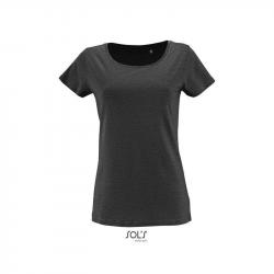 Damska koszulka z bio bawełny SOL'S MILO WOMEN-Charcoal melange