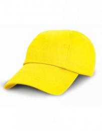 RESULT HEADWEAR RH18J Junior Low Profile Cotton Cap-Yellow