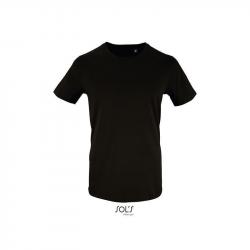 Koszulka męska z bio bawełny SOL'S MILO MEN-Deep black