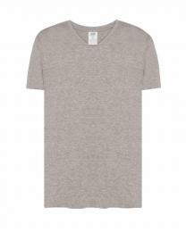 Męska koszulka V-neck JHK TSUA PICO-Grey melange