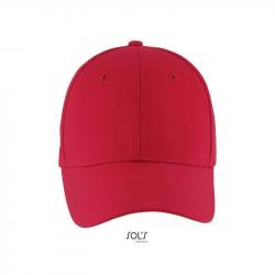 6-panelowa czapka z daszkiem SOL'S BLAZE-Red
