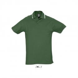 Męska kontrastowa koszulka polo SOL'S PRACTICE-Golf green