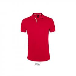 Męska kontrastowa koszulka polo SOL'S PORTLAND MEN-Red