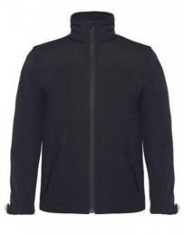 B&C Kids´ Hooded Softshell Jacket– Black