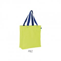 Wytrzymała torba na zakupy SOL'S LENOX-Neon lime / Royal blue