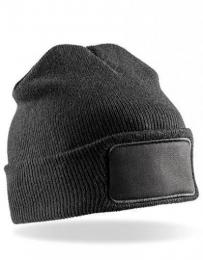 RESULT WINTER ESSENTIALS RC034 Double Knit Thinsulate™ Printers Beanie-Black