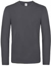 B&C Men´s T-Shirt #E190 Long Sleeve– Dark Grey