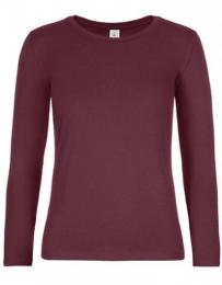 B&C Women´s T-Shirt #E190 Long Sleeve– Burgundy