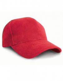 RESULT HEADWEAR RH25 Pro-Style Heavy Cotton Cap-Red