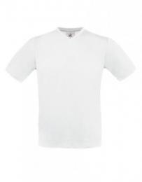B&C T-Shirt Exact V-Neck– White
