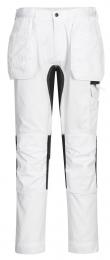 Spodnie serwisowe stretch z kieszeniami kaburowymi PORTWEST WX2 CD883-White