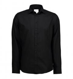 Męska koszula non iron SS Fine Twill slim SS30-Black