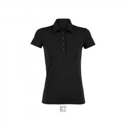 Damska koszulka polo premium NEOBLU OSCAR WOMEN-Deep black