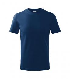 Koszulka dziecięca MALFINI Basic 138-ciemnoniebieski
